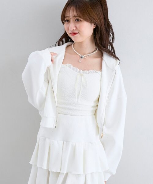 MAJESTIC LEGON / マジェスティックレゴン パーカー | ∞キラキララインストーンショートパーカー | 詳細4