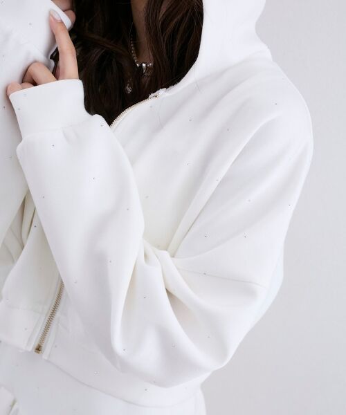 MAJESTIC LEGON / マジェスティックレゴン パーカー | ∞キラキララインストーンショートパーカー | 詳細9