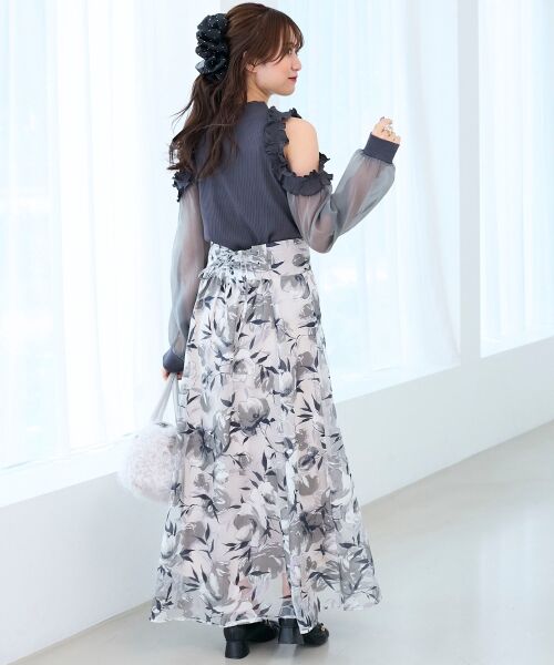 MAJESTIC LEGON / マジェスティックレゴン カットソー | オープンショルダーフリルカットトップス | 詳細10