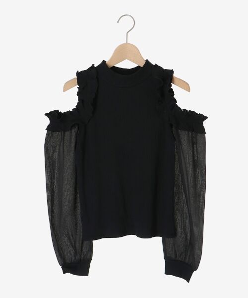 MAJESTIC LEGON / マジェスティックレゴン カットソー | オープンショルダーフリルカットトップス | 詳細24