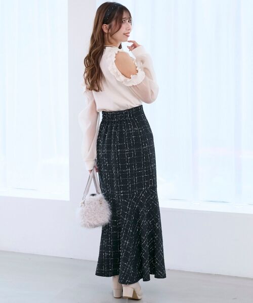 MAJESTIC LEGON / マジェスティックレゴン カットソー | オープンショルダーフリルカットトップス | 詳細3