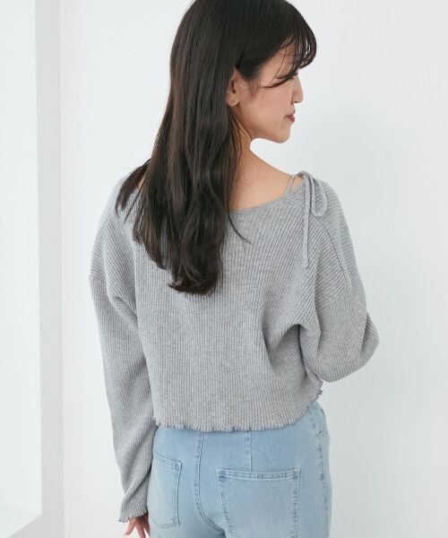 MAJESTIC LEGON / マジェスティックレゴン カーディガン・ボレロ | ダイヤ柄ビジューキャミセットカーデ | 詳細19