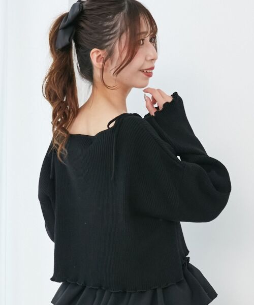 MAJESTIC LEGON / マジェスティックレゴン カーディガン・ボレロ | ダイヤ柄ビジューキャミセットカーデ | 詳細26