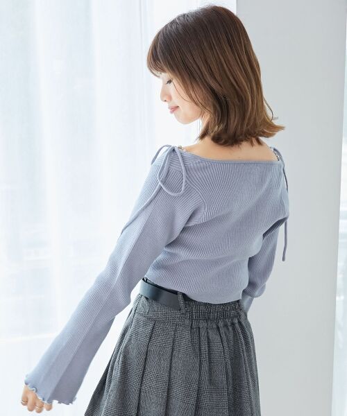 MAJESTIC LEGON / マジェスティックレゴン カーディガン・ボレロ | ビジューチェーンキャミセットカーデ | 詳細20