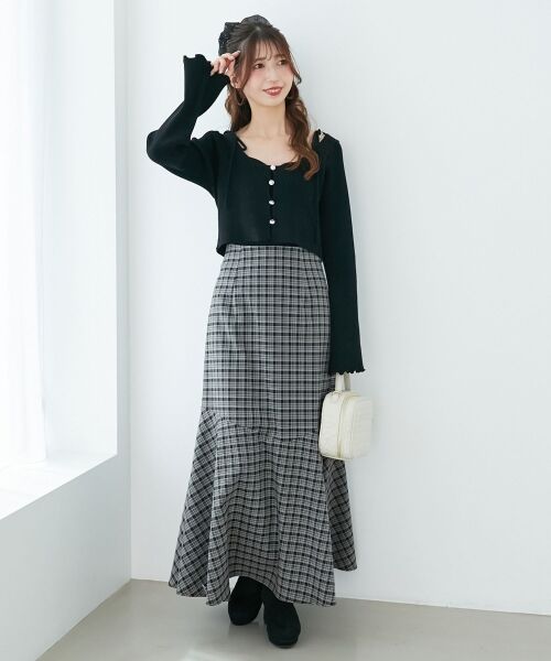 MAJESTIC LEGON / マジェスティックレゴン カーディガン・ボレロ | ビジューチェーンキャミセットカーデ | 詳細22