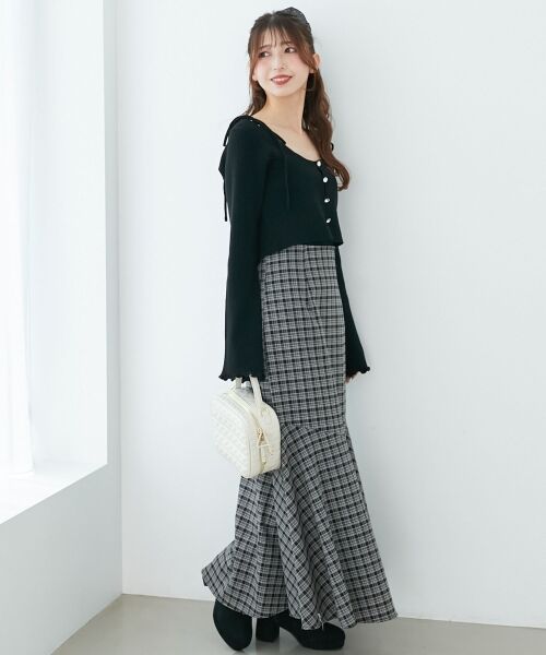 MAJESTIC LEGON / マジェスティックレゴン カーディガン・ボレロ | ビジューチェーンキャミセットカーデ | 詳細23