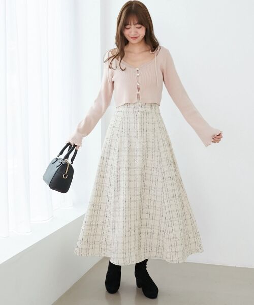 MAJESTIC LEGON / マジェスティックレゴン カーディガン・ボレロ | ビジューチェーンキャミセットカーデ | 詳細8