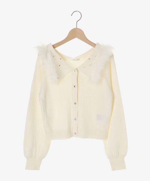 MAJESTIC LEGON / マジェスティックレゴン ニット・セーター | フェイクファー付きキラキラ襟ニット | 詳細22