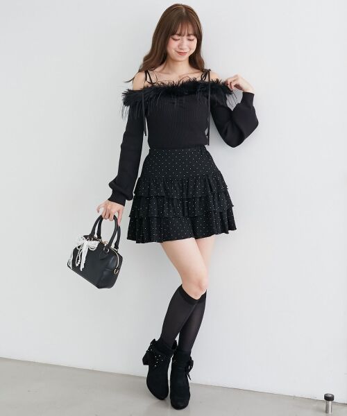 MAJESTIC LEGON / マジェスティックレゴン ニット・セーター | チェーン付きフェイクファーニット | 詳細18