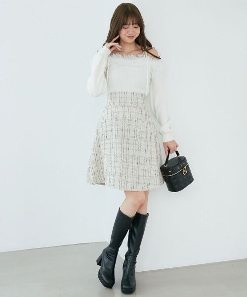 MAJESTIC LEGON / マジェスティックレゴン ニット・セーター | チェーン付きフェイクファーニット | 詳細2