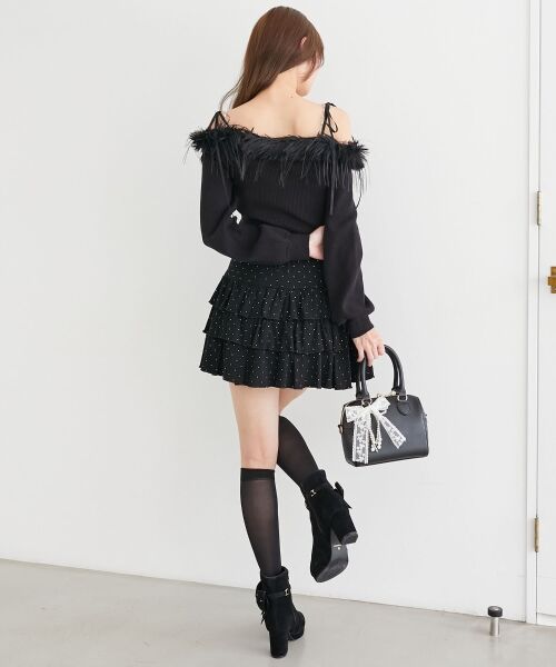 MAJESTIC LEGON / マジェスティックレゴン ニット・セーター | チェーン付きフェイクファーニット | 詳細20