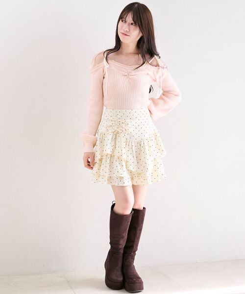 MAJESTIC LEGON / マジェスティックレゴン ニット・セーター | チェーン付きフェイクファーニット | 詳細9