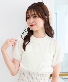 MAJESTIC LEGON / マジェスティックレゴン ニット・セーター | キラキラ袖シャギーニット