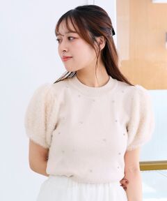 MAJESTIC LEGON / マジェスティックレゴン ニット・セーター | キラキラ袖シャギーニット