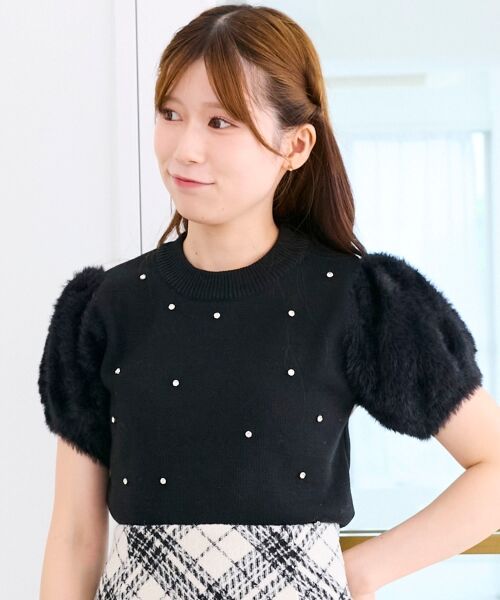 MAJESTIC LEGON / マジェスティックレゴン ニット・セーター | キラキラ袖シャギーニット | 詳細18