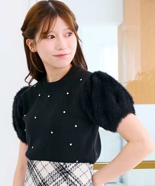 MAJESTIC LEGON / マジェスティックレゴン ニット・セーター | キラキラ袖シャギーニット | 詳細19