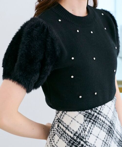 MAJESTIC LEGON / マジェスティックレゴン ニット・セーター | キラキラ袖シャギーニット | 詳細21