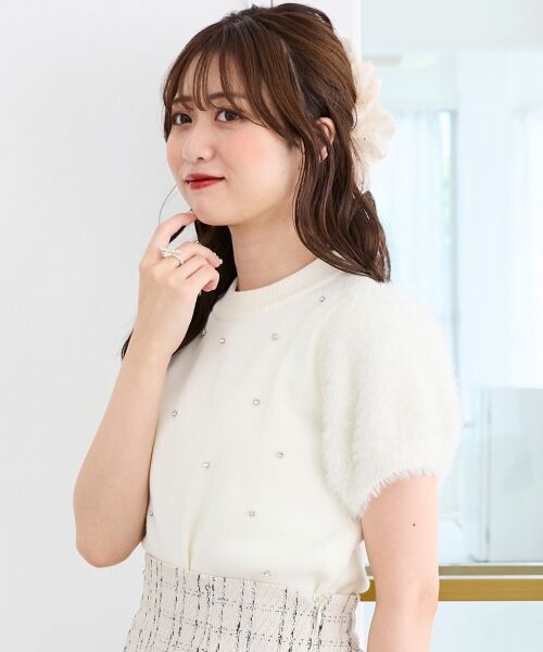 MAJESTIC LEGON / マジェスティックレゴン ニット・セーター | キラキラ袖シャギーニット | 詳細5