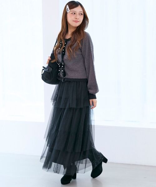 MAJESTIC LEGON / マジェスティックレゴン カーディガン・ボレロ | キラキラベロアリボンカーディガン | 詳細15