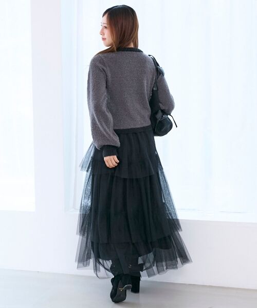 MAJESTIC LEGON / マジェスティックレゴン カーディガン・ボレロ | キラキラベロアリボンカーディガン | 詳細16