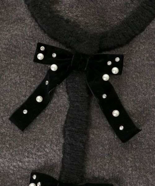 MAJESTIC LEGON / マジェスティックレゴン カーディガン・ボレロ | キラキラベロアリボンカーディガン | 詳細28