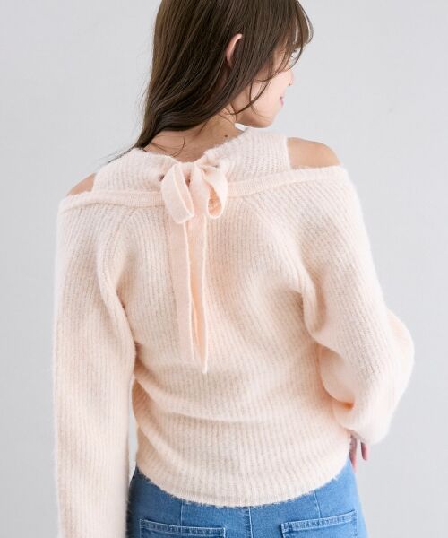 MAJESTIC LEGON / マジェスティックレゴン ニット・セーター | オープンショルダーカシュクールニット | 詳細13