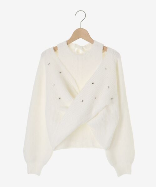 MAJESTIC LEGON / マジェスティックレゴン ニット・セーター | オープンショルダーカシュクールニット | 詳細21