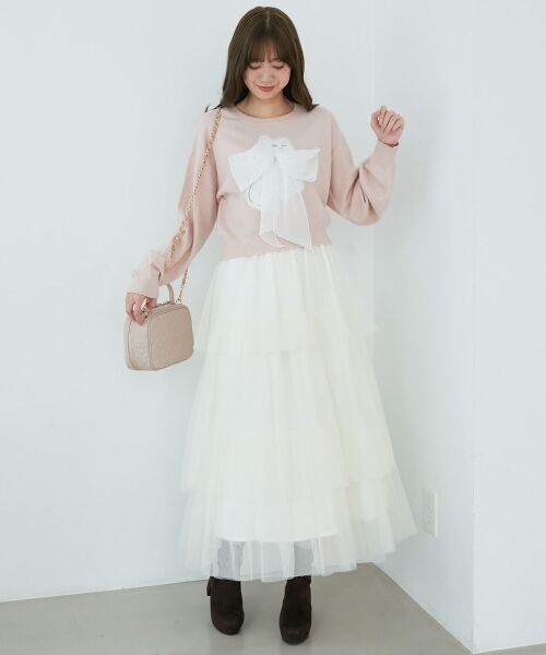 MAJESTIC LEGON / マジェスティックレゴン ニット・セーター | ふわふわLadycatリボンニット | 詳細12