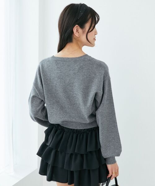 MAJESTIC LEGON / マジェスティックレゴン ニット・セーター | ふわふわLadycatリボンニット | 詳細26