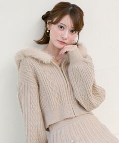 MAJESTIC LEGON / マジェスティックレゴン パーカー | キラキラフード付きニットパーカー