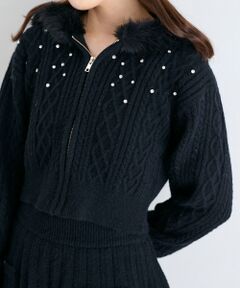 MAJESTIC LEGON / マジェスティックレゴン パーカー | キラキラフード付きニットパーカー