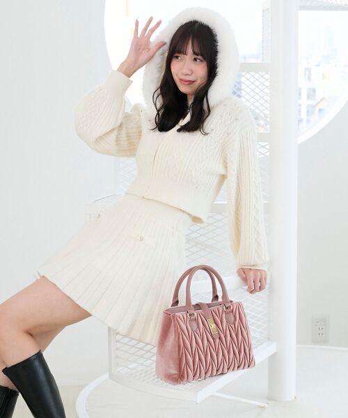 MAJESTIC LEGON / マジェスティックレゴン パーカー | キラキラフード付きニットパーカー | 詳細10