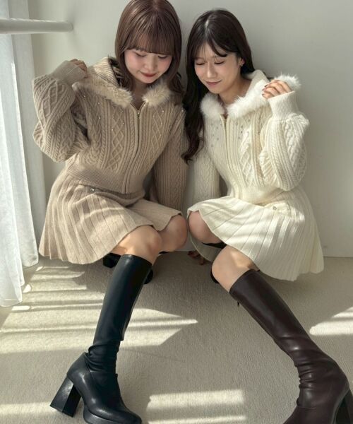 MAJESTIC LEGON / マジェスティックレゴン パーカー | キラキラフード付きニットパーカー | 詳細14