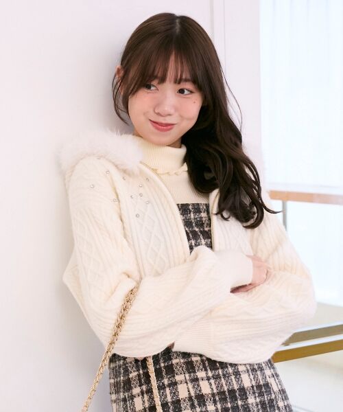 MAJESTIC LEGON / マジェスティックレゴン パーカー | キラキラフード付きニットパーカー | 詳細16