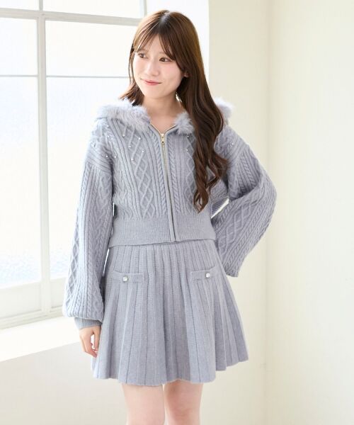 MAJESTIC LEGON / マジェスティックレゴン パーカー | キラキラフード付きニットパーカー | 詳細5