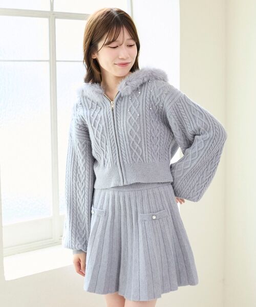 MAJESTIC LEGON / マジェスティックレゴン パーカー | キラキラフード付きニットパーカー | 詳細6