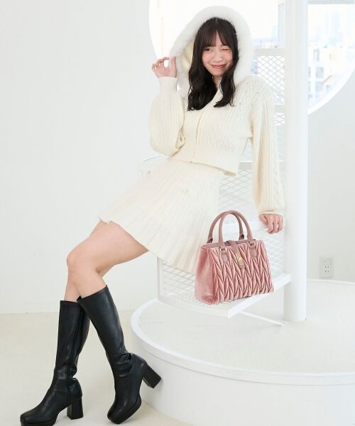 MAJESTIC LEGON / マジェスティックレゴン パーカー | キラキラフード付きニットパーカー | 詳細9