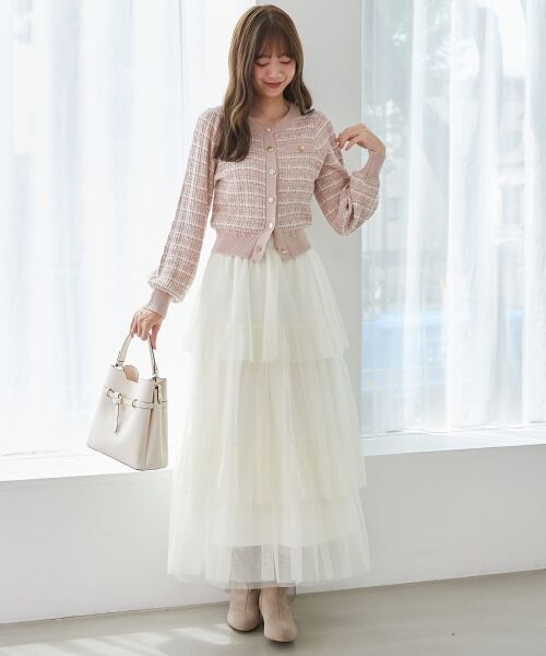 MAJESTIC LEGON / マジェスティックレゴン カーディガン・ボレロ | キラキラボタンツイードライクカーデ | 詳細19