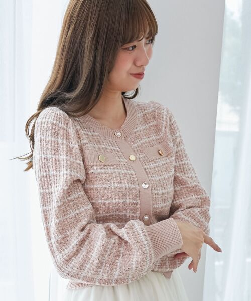 MAJESTIC LEGON / マジェスティックレゴン カーディガン・ボレロ | キラキラボタンツイードライクカーデ | 詳細23