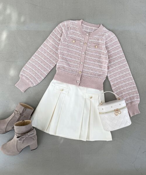 MAJESTIC LEGON / マジェスティックレゴン カーディガン・ボレロ | キラキラボタンツイードライクカーデ | 詳細26