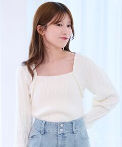 MAJESTIC LEGON / マジェスティックレゴン ニット・セーター | 2way華奢チェーンニット