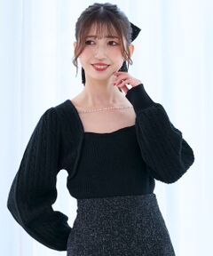 MAJESTIC LEGON / マジェスティックレゴン ニット・セーター | 2way華奢チェーンニット