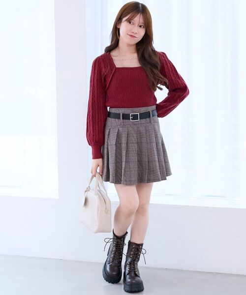 MAJESTIC LEGON / マジェスティックレゴン ニット・セーター | 2way華奢チェーンニット | 詳細15