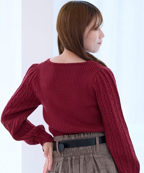 MAJESTIC LEGON / マジェスティックレゴン ニット・セーター | 2way華奢チェーンニット | 詳細20