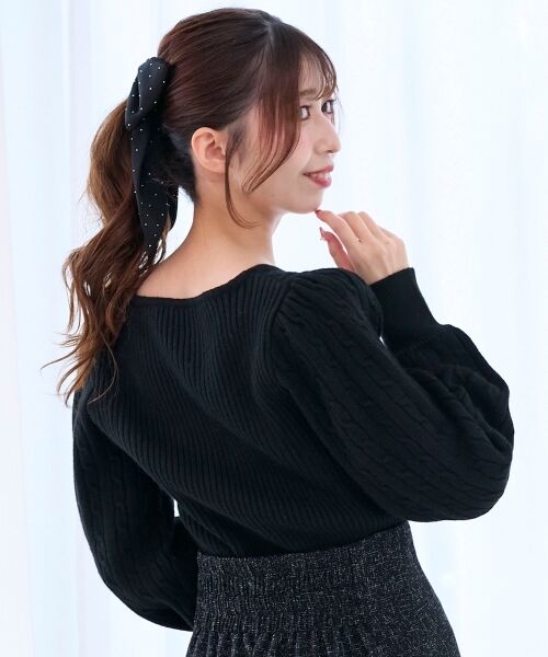 MAJESTIC LEGON / マジェスティックレゴン ニット・セーター | 2way華奢チェーンニット | 詳細27