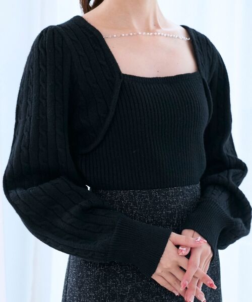 MAJESTIC LEGON / マジェスティックレゴン ニット・セーター | 2way華奢チェーンニット | 詳細28