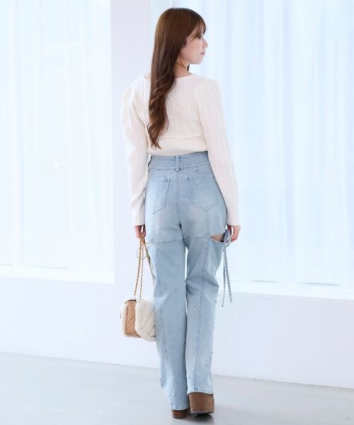 MAJESTIC LEGON / マジェスティックレゴン ニット・セーター | 2way華奢チェーンニット | 詳細3