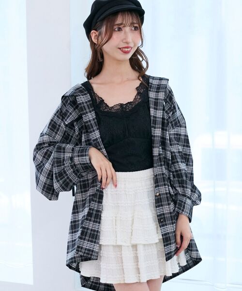 MAJESTIC LEGON / マジェスティックレゴン シャツ・ブラウス | フード付きルーズシャツ | 詳細11