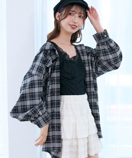 MAJESTIC LEGON / マジェスティックレゴン シャツ・ブラウス | フード付きルーズシャツ | 詳細12