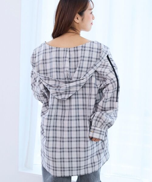 MAJESTIC LEGON / マジェスティックレゴン シャツ・ブラウス | フード付きルーズシャツ | 詳細6